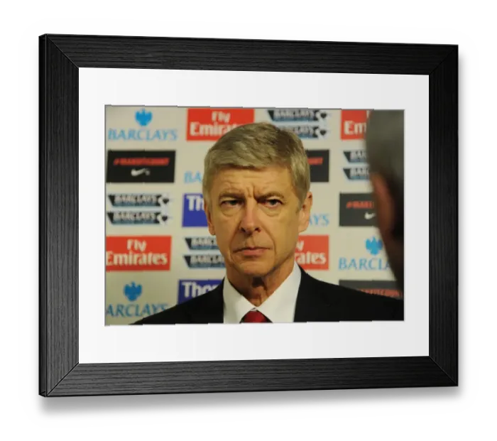 Framed Print : Arsene Wenger: The Battle of Wits - Arsenal vs Manchester United, Premier League 2011-12 Framed Print : Arsene Wenger: The Battle of Wits - Arsenal vs Manchester United, Premier League 2011-12