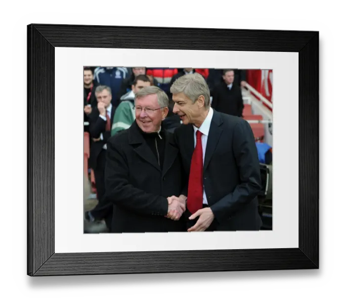 Framed Print : Arsene Wenger and Alex Ferguson: A Classic Rivalry - Arsenal vs Manchester United, 2011-12 Framed Print : Arsene Wenger and Alex Ferguson: A Classic Rivalry - Arsenal vs Manchester United, 2011-12
