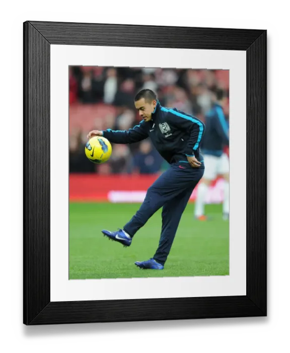 Framed Print : Nico Yennaris in Action: Arsenal vs Manchester United, Barclays Premier League 2012 Framed Print : Nico Yennaris in Action: Arsenal vs Manchester United, Barclays Premier League 2012