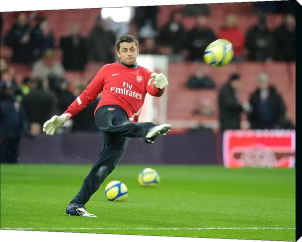 Lukasz Fabianski (Arsenal). Arsenal 3: 2 Aston Villa. FA Cup 4th Round. Emirates Stadium, 29  /  1  /  12