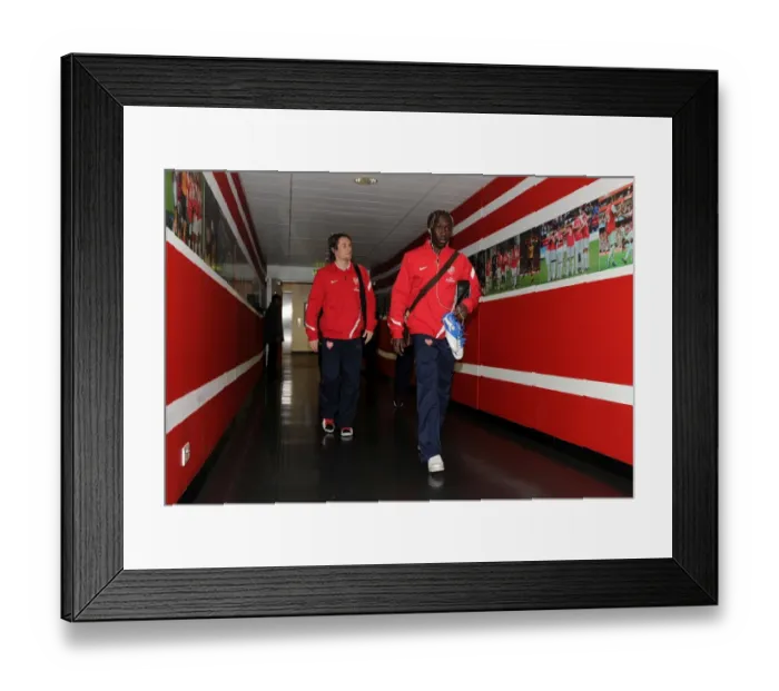 Framed Print : Arsenal Football Club: Bacary Sagna and Tomas Rosicky Approaching Emirates Stadium for FA Cup Match vs. Aston Villa Framed Print : Arsenal Football Club: Bacary Sagna and Tomas Rosicky Approaching Emirates Stadium for FA Cup Match vs. Aston Villa