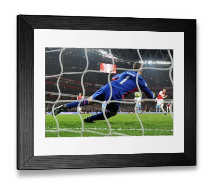 Framed Print : Robin van Persie Scores Penalty Goal Against Shay Given: Arsenal vs. Aston Villa, FA Cup 2011-12 Framed Print : Robin van Persie Scores Penalty Goal Against Shay Given: Arsenal vs. Aston Villa, FA Cup 2011-12