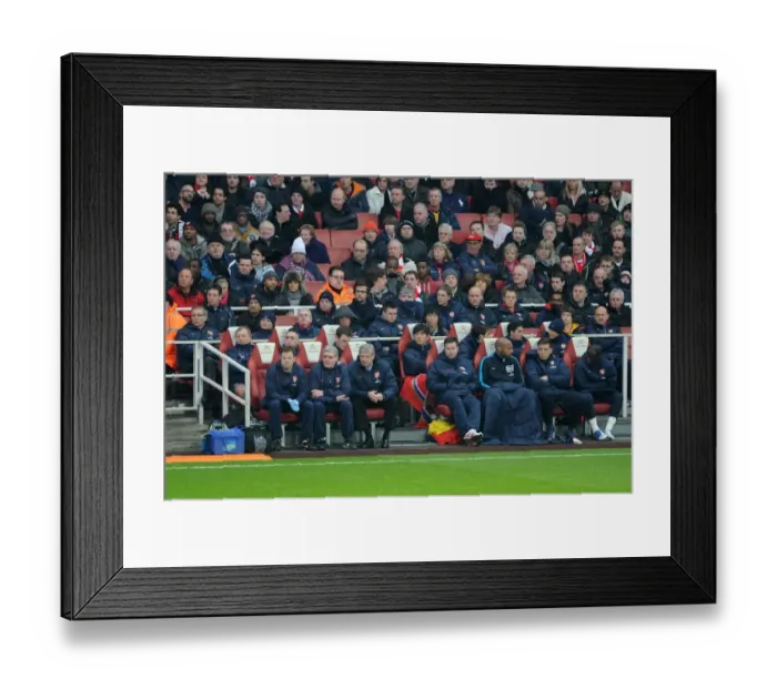 Framed Print : Arsene Wenger Leads Arsenal Against Aston Villa in FA Cup Fourth Round Framed Print : Arsene Wenger Leads Arsenal Against Aston Villa in FA Cup Fourth Round