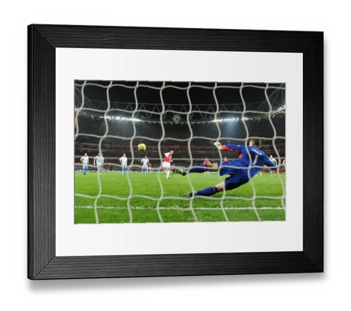 Framed Print : Robin van Persie's Penalty Seals Arsenal's FA Cup Victory over Aston Villa Framed Print : Robin van Persie's Penalty Seals Arsenal's FA Cup Victory over Aston Villa