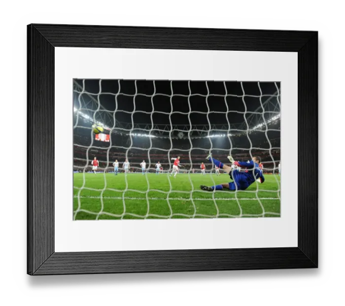 Framed Print : Robin van Persie's Thrilling Penalty: Arsenal's FA Cup Triumph over Aston Villa (2012) Framed Print : Robin van Persie's Thrilling Penalty: Arsenal's FA Cup Triumph over Aston Villa (2012)