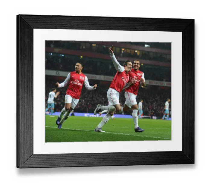 Framed Print : Arsenal's Robin van Persie Scores Hat-Trick: Crushing Aston Villa in FA Cup Framed Print : Arsenal's Robin van Persie Scores Hat-Trick: Crushing Aston Villa in FA Cup
