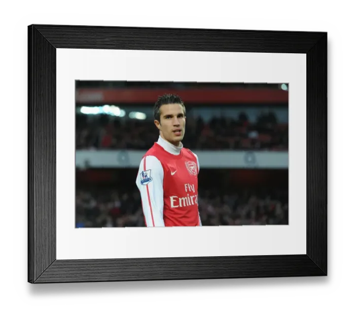 Framed Print : Arsenal's Robin van Persie Before FA Cup Clash Against Aston Villa, 2012 Framed Print : Arsenal's Robin van Persie Before FA Cup Clash Against Aston Villa, 2012