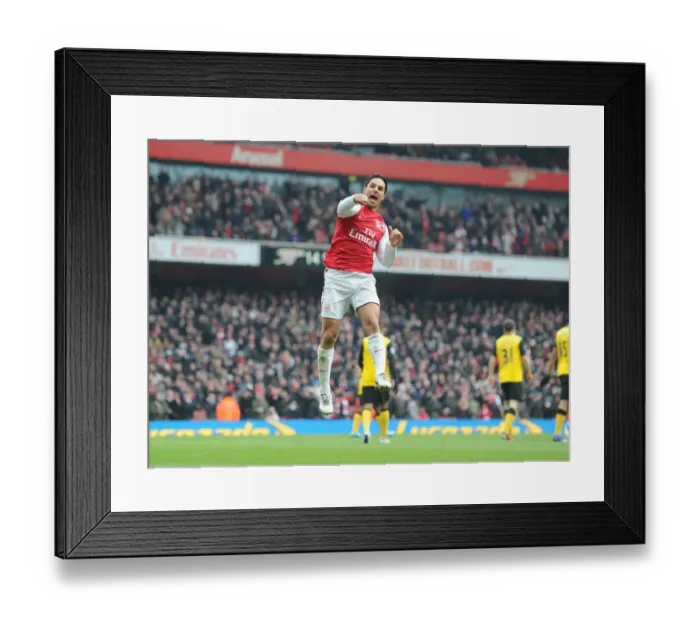 Framed Print : Mikel Arteta's Brace: Arsenal's Victory Over Blackburn Rovers (2011-12)
