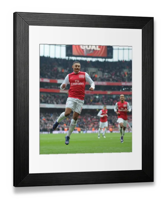 Framed Print : Alex Oxlade-Chamberlain's Fifth Goal: Arsenal's Triumph Over Blackburn Rovers (2011-12)