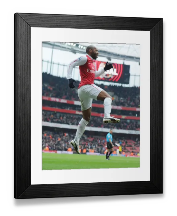 Framed Print : Thierry Henry's Historic 228th Goal: Arsenal vs. Blackburn Rovers (2012) Framed Print : Thierry Henry's Historic 228th Goal: Arsenal vs. Blackburn Rovers (2012)