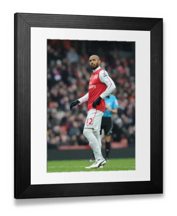Framed Print : Thierry Henry in Action: Arsenal vs Blackburn Rovers, Premier League 2011-12