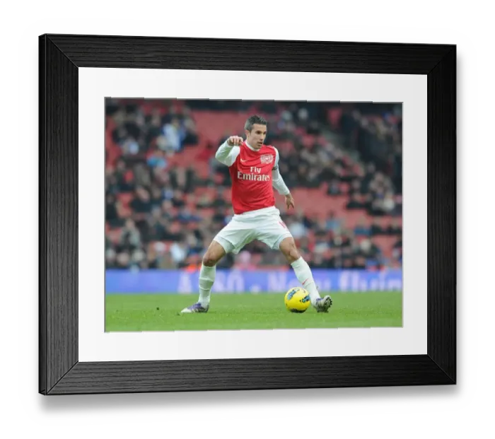 Framed Print : Robin van Persie in Action: Arsenal vs. Blackburn Rovers, Premier League 2011-12 Framed Print : Robin van Persie in Action: Arsenal vs. Blackburn Rovers, Premier League 2011-12