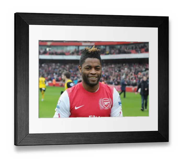 Framed Print : Arsenal's Alex Song Before Arsenal vs. Blackburn Rovers, Premier League 2011-12