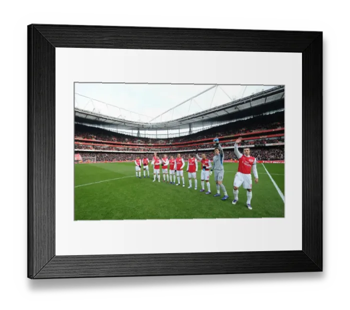 Framed Print : Arsenal vs. Blackburn Rovers: Premier League Showdown at Emirates Stadium (2011-12)