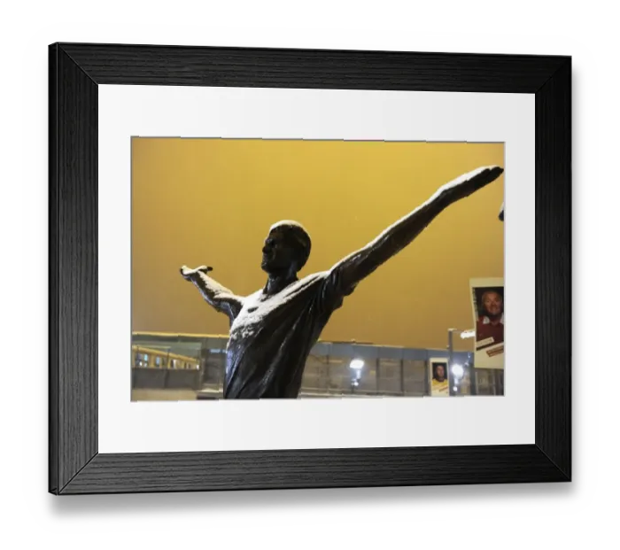 Framed Print : Winter's Embrace: Arsenal's Emirates Stadium Transformed by Snow Framed Print : Winter's Embrace: Arsenal's Emirates Stadium Transformed by Snow