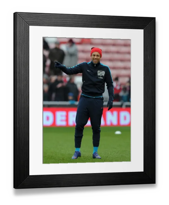 Framed Print : Francis Coquelin (Arsenal). Sunderland 1: 2 Arsenal. Barclays Premier League