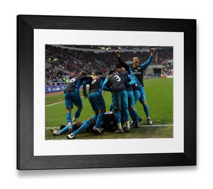 Framed Print : Thierry Henry's Brace: Arsenal Celebrates 2-1 Over Sunderland in Premier League Framed Print : Thierry Henry's Brace: Arsenal Celebrates 2-1 Over Sunderland in Premier League