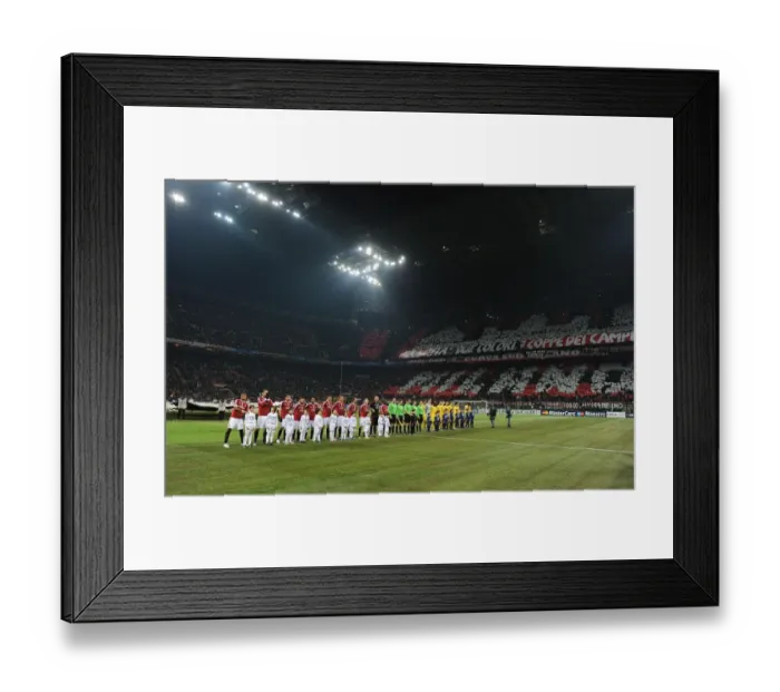 Framed Print : Arsenal vs. AC Milan - UEFA Champions League Round of 16 Showdown, Milan 2012 Framed Print : Arsenal vs. AC Milan - UEFA Champions League Round of 16 Showdown, Milan 2012