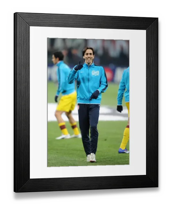 Framed Print : Yossi Benayoun (Arsenal). AC Milan 4: 0 Arsenal. UEFA Champions League. First Knock Out Round 1st Leg. San Siro, Milan, 15  /  2  /  12. Credit : Arsenal Football Club  / 
