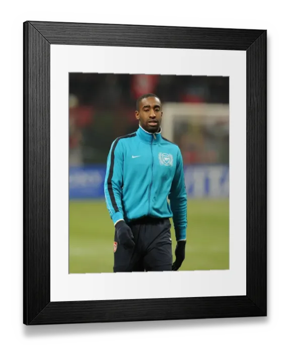 Framed Print : Johan Djourou: Arsenal's Defender Ahead of AC Milan Clash in UEFA Champions League (2011-12)