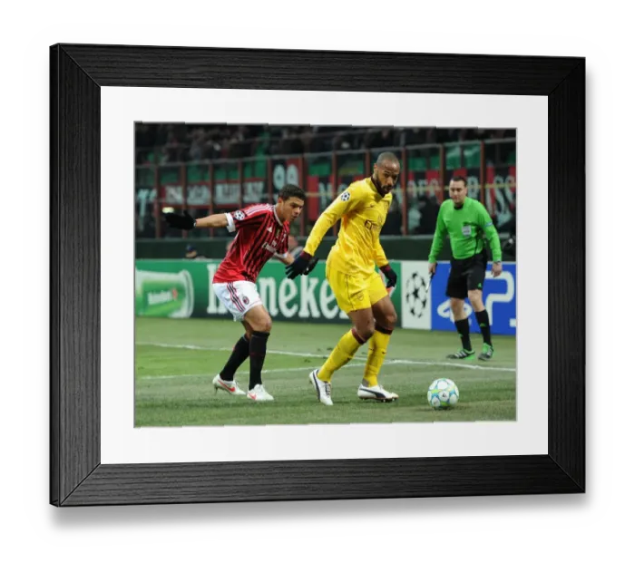 Framed Print : Thierry Henry vs. Thiago Silva: A Champions League Showdown