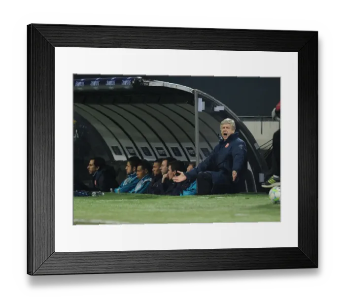 Framed Print : Arsene Wenger at AC Milan: Arsenal FC's Champion's League Showdown, 2012 Framed Print : Arsene Wenger at AC Milan: Arsenal FC's Champion's League Showdown, 2012