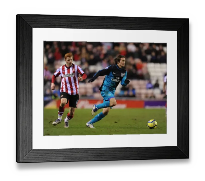Framed Print : Arsenal's Tomas Rosicky in FA Cup Action against Sunderland, 2012