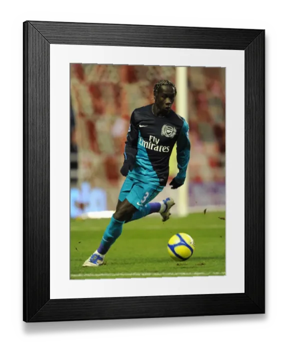 Framed Print : Bacary Sagna (Arsenal). Sunderland 2: 0 Arsenal. FA Cup 5th Round. Stadium of Light