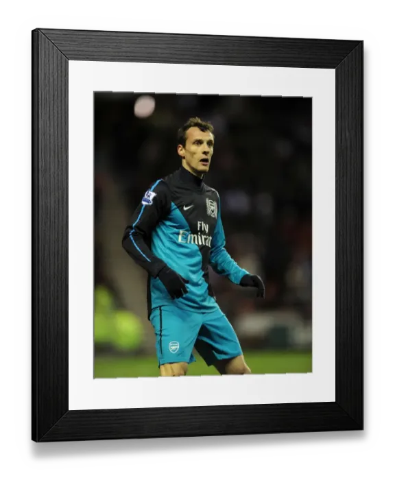 Framed Print : Sebastien Squillaci in Action: Arsenal vs. Sunderland, FA Cup 2011-12