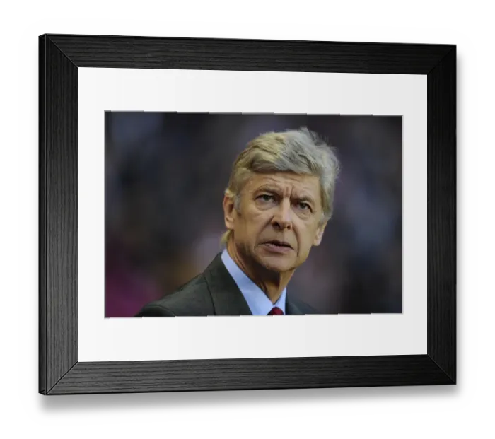 Framed Print : Arsene Wenger before FA Cup Fifth Round Match against Sunderland, 2012 Framed Print : Arsene Wenger before FA Cup Fifth Round Match against Sunderland, 2012