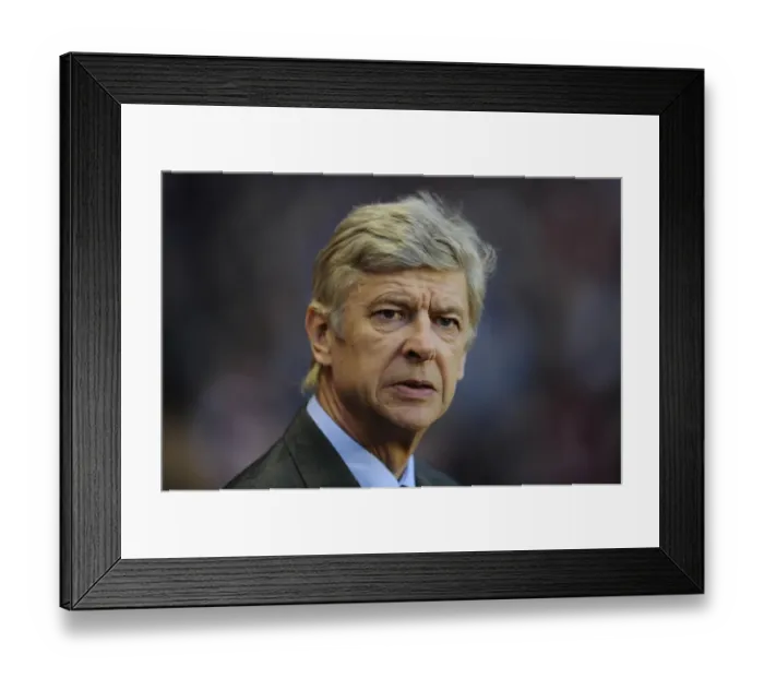 Framed Print : Arsene Wenger: Intense Focus Ahead of Arsenal's FA Cup Showdown with Sunderland (2012)