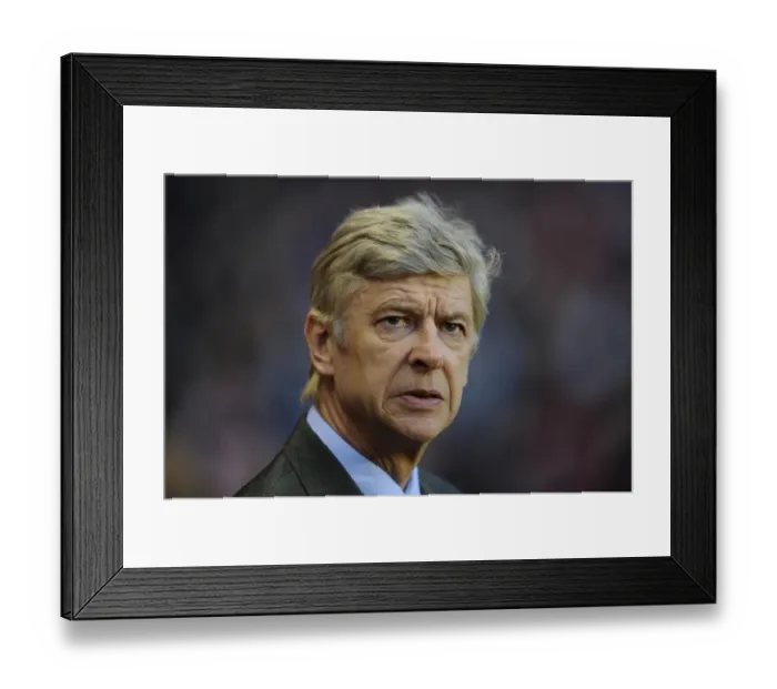 Framed Print : Arsene Wenger: Focused Ahead of FA Cup Showdown with Sunderland (2012)