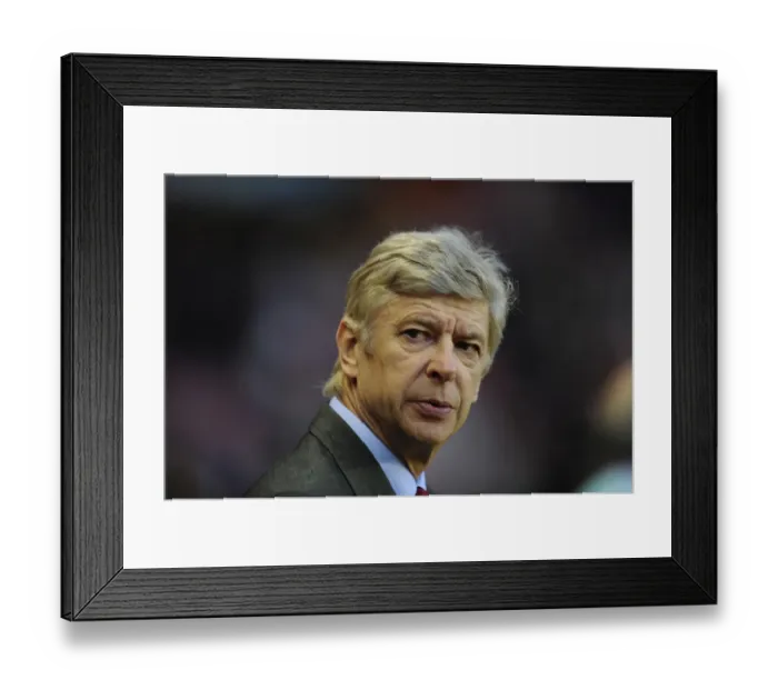 Framed Print : Arsene Wenger: Intense Focus Before FA Cup Clash Against Sunderland (2012) Framed Print : Arsene Wenger: Intense Focus Before FA Cup Clash Against Sunderland (2012)