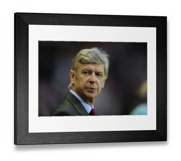 Framed Print : Arsene Wenger: Focused Ahead of FA Cup Clash with Sunderland (2012)