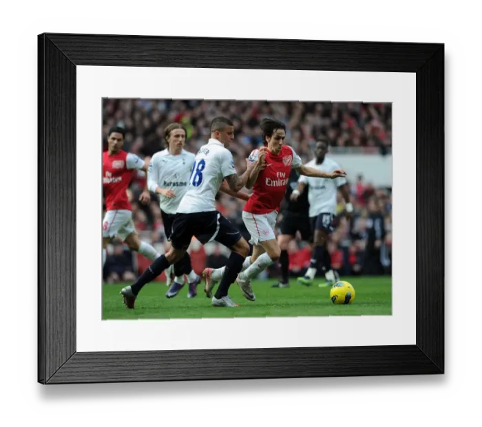 Framed Print : Arsenal vs. Tottenham: Intense Clash in the Premier League (2011-12)