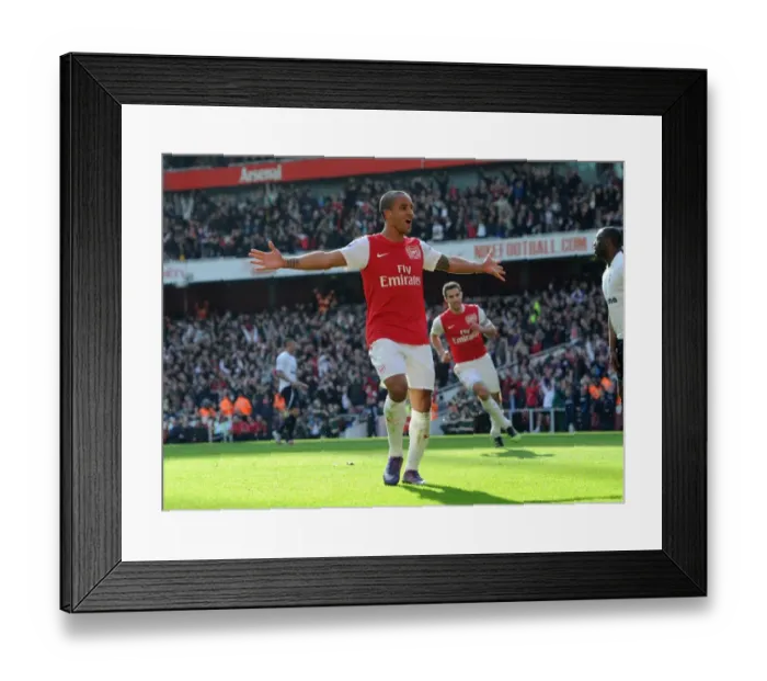 Framed Print : Theo Walcott's Brace: Arsenal's Triumph Over Tottenham in the 2011-12 Premier League Framed Print : Theo Walcott's Brace: Arsenal's Triumph Over Tottenham in the 2011-12 Premier League