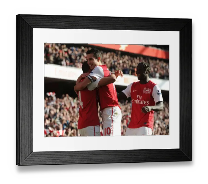 Framed Print : Arsenal's Unforgettable Victory: Walcott and van Persie Celebrate Goal Against Tottenham, 2012 Premier League Framed Print : Arsenal's Unforgettable Victory: Walcott and van Persie Celebrate Goal Against Tottenham, 2012 Premier League