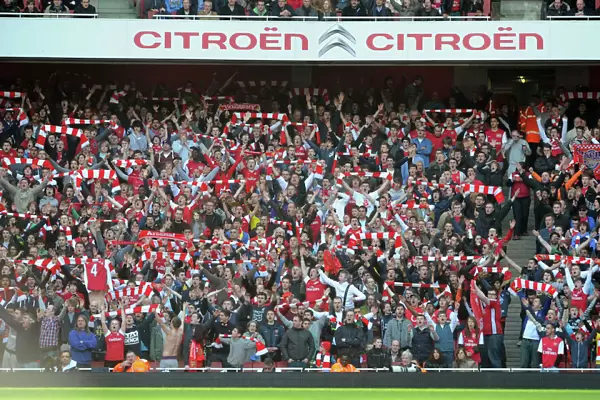 Arsenal Fans Celebrate Goals Against Tottenham in the Premier League