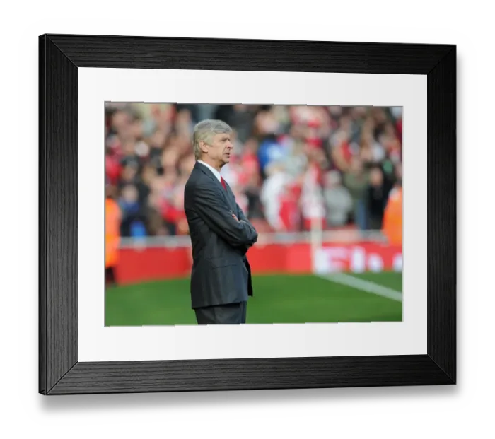 Framed Print : Arsene Wenger Leads Arsenal Against Tottenham in the Premier League (2011-12)