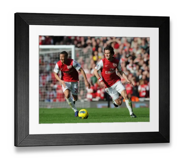 Framed Print : Arsenal Rivals Clash: Rosicky and Gibbs vs. Tottenham (2011-12) Framed Print : Arsenal Rivals Clash: Rosicky and Gibbs vs. Tottenham (2011-12)