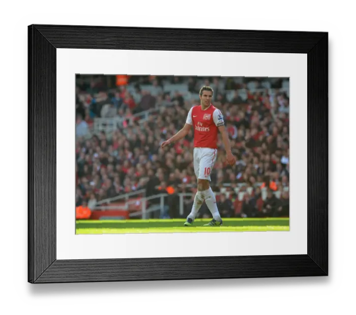 Framed Print : Robin van Persie vs. Tottenham: The Intense 2011-12 Arsenal-Tottenham Rivalry