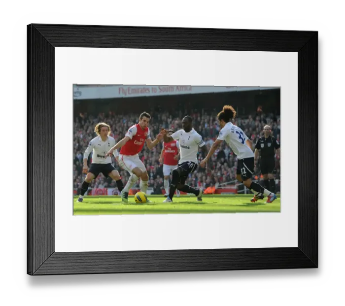 Framed Print : Arsenal vs. Tottenham: RvP Clash in the 2011-12 Premier League