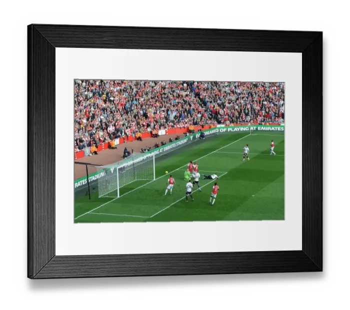 Framed Print : Tomas Rosicky Scores the Third Goal: Arsenal vs. Tottenham, Premier League 2011-12