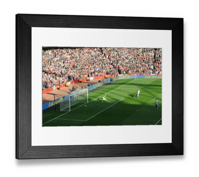 Framed Print : Theo Walcott's Double Strike: Arsenal's Triumph Over Tottenham, Premier League 2011-12 Framed Print : Theo Walcott's Double Strike: Arsenal's Triumph Over Tottenham, Premier League 2011-12