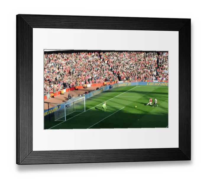 Framed Print : Theo Walcott's Brace: Arsenal's Triumph Over Tottenham, Premier League 2011-12