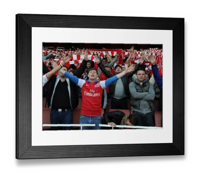 Framed Print : Arsenal vs. Tottenham: A Sea of Emotions in the Premier League (2011-12)