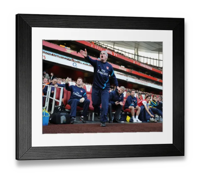 Framed Print : Pat Rice: Arsenal Assistant Manager During Intense Arsenal v Tottenham Clash (2011-12) Framed Print : Pat Rice: Arsenal Assistant Manager During Intense Arsenal v Tottenham Clash (2011-12)