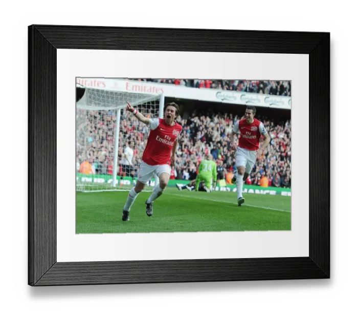 Framed Print : Tomas Rosicky's Stunner: Arsenal's Triumph Over Tottenham in the Premier League (2011-12)