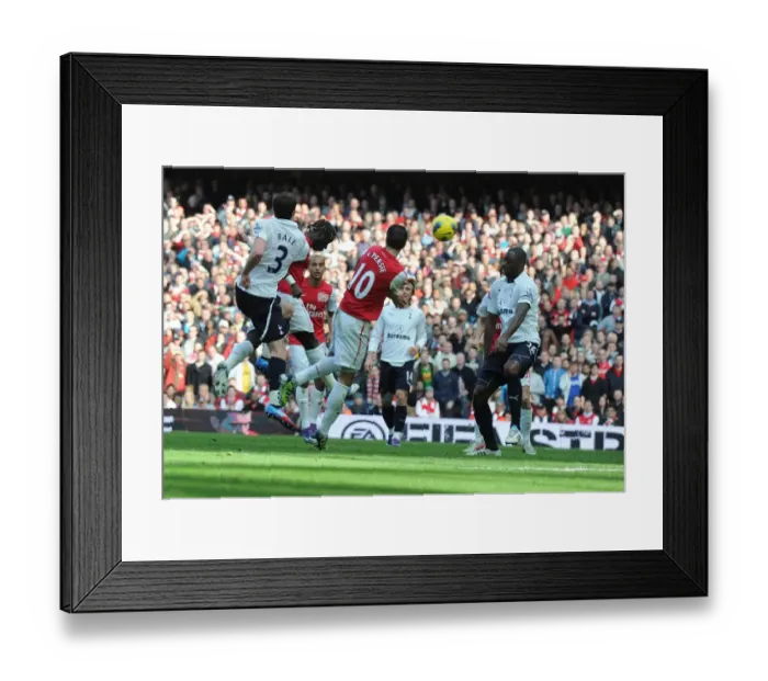 Framed Print : Sagna Scores the Opener: Arsenal vs. Tottenham, Premier League 2011-12