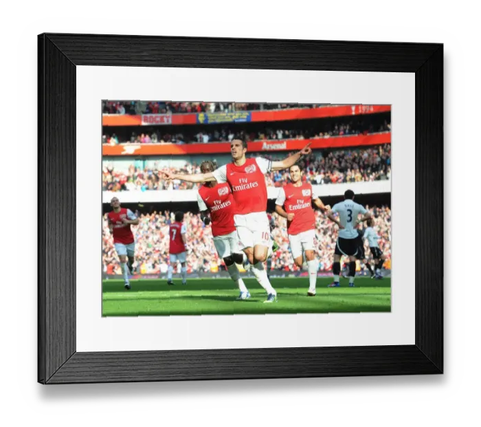 Framed Print : Robin van Persie's Double: Arsenal's Thrilling Victory Over Tottenham in the 2011-12 Premier League Framed Print : Robin van Persie's Double: Arsenal's Thrilling Victory Over Tottenham in the 2011-12 Premier League